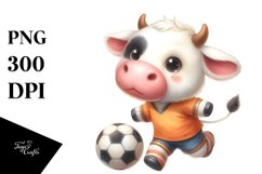 Cute Baby Cow Playing Handball in Style Product Image 3