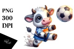 Cute Baby Cow Playing Handball in Style Product Image 3