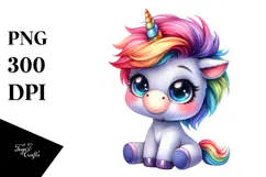 Baby Unicorn Transparent PNG Product Image 1