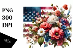 Detailed Flowers USA Colors Product Image 3