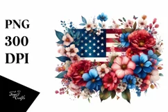 Detailed Flowers USA Colors Product Image 1