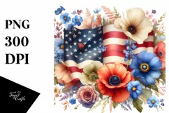 Detailed Flowers USA Colors Product Image 1