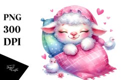 Cute Baby Lamb Cuddling, Children Bed Product Image 1