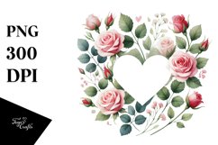 Simple Watercolor Heart PNG Product Image 1