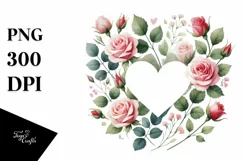 Simple Watercolor Heart PNG Product Image 1