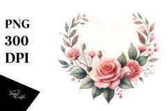 Simple Watercolor Heart PNG Product Image 1