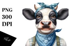 Cow Enthusiastic Housewife Bandana Cow Product Image 1