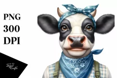 Cow Enthusiastic Housewife Bandana Cow Product Image 1