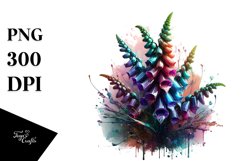 Abstract Glossy Foxglove | Sublimation | Clipart Product Image 3