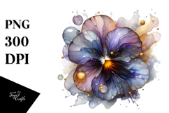Glossy Pansy PNG Product Image 1