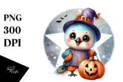 Retro Baby Peacock Halloween PNG Product Image 1