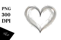 Simple Lineart Heart PNG Product Image 1