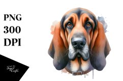cute Bloodhound | Watercolor Clipart Product Image 3