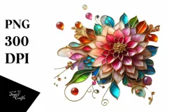 Watercolor Luxury Flower Splash Clipart Product Image 3