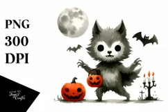 Simple Funny Halloween Clipart PNG Product Image 3