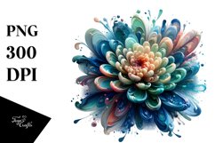 Abstract Glossy Chrysanthemum | Clipart Product Image 3