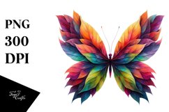 Abstract Vibrant Butterfly PNG Product Image 1