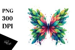 Vibrant Abstract Butterfly PNG Product Image 3