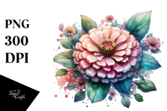 Zinnia with Material, Transparent PNG Product Image 1