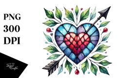 Stained Hearth Arrow PNG Product Image 1