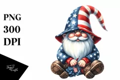 Detailed Gnome Watercolor Art | USA Collors Product Image 3