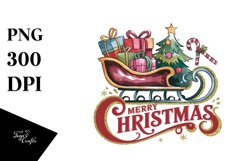 Merry Christmas Illustration PNG Product Image 1