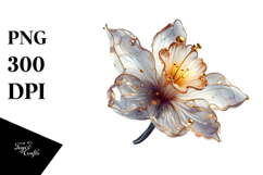 Glossy Narcissus in Material, PNG Product Image 1
