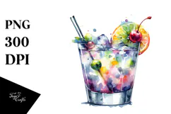 Colorful Creative Cocktails, Transparent PNG Product Image 1