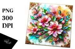 Watercolor Luxury Flower Splash Clipart Product Image 3