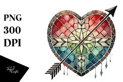 Simple Washed Watercolor Heart PNG Product Image 1
