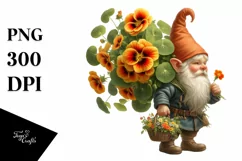 Detailed Digital Painting Small Gnome Clipart Product Image 3