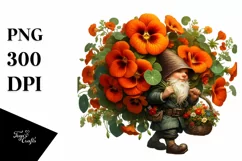 Detailed Digital Painting Small Gnome Clipart Product Image 3