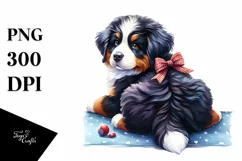 Bernese Mountain Dog from Behind, PNG Product Image 3
