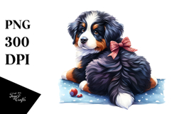 Bernese Mountain Dog from Behind, PNG Product Image 1