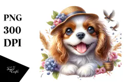 Baby Cavalier King Charles Spaniel, Transparent PNG Product Image 1