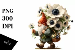 Detailed Digital Painting Small Gnome Clipart Product Image 1