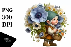 Detailed Digital Painting Small Gnome Clipart Product Image 3