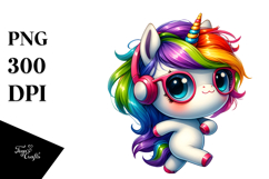 Funny Dancing Unicorn PNG Product Image 1