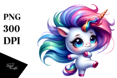 Funny Dancing Unicorn PNG Product Image 1