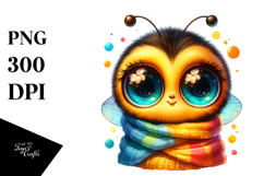 Cute Baby Bee with Blanket PNG Product Image 1