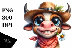 Expressive Big Eyes Caricature | Sublimation Clipart Product Image 1