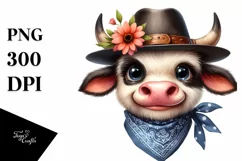 Expressive Big Eyes Caricature | Sublimation Clipart Product Image 1