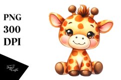 Colorful Brownish Sewed Giraffe | Sublimation | Clipart Product Image 1