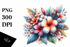 Colorful Hawaiian Flowers, Transparent PNG Product Image 3
