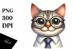 Expressive Big Eyes Caricature | Sublimation Clipart Product Image 1