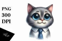 Expressive Big Eyes Caricature | Sublimation Clipart Product Image 3
