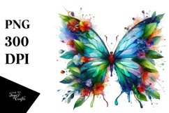 Vibrant Abstract Butterfly PNG Product Image 1