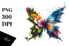 Vibrant Abstract Butterfly PNG Product Image 3