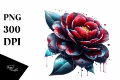Glossy Camellia | Sublimation | Clipart Product Image 3