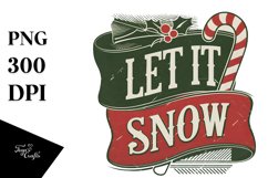 Let It Snow Chrismas Png Product Image 5